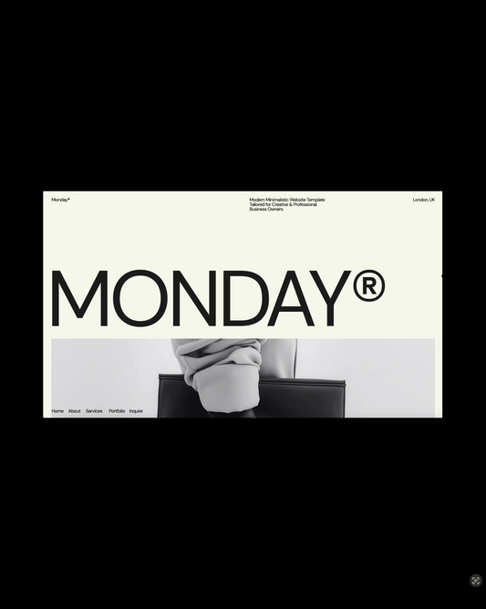 Monday® Showit Website Template